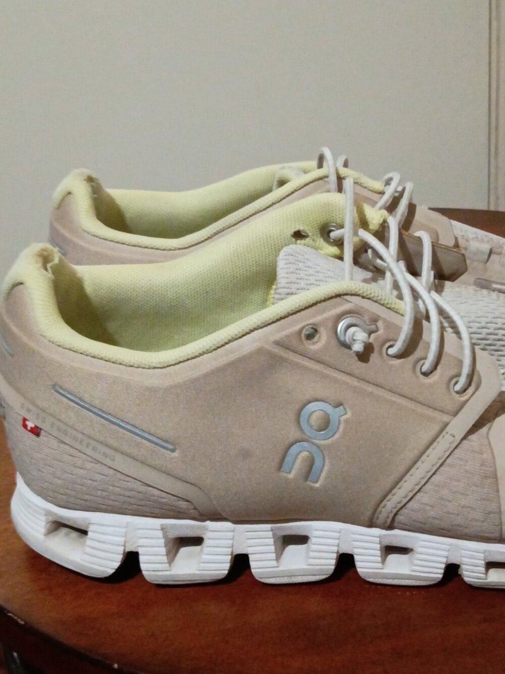 On Running Cloud Terry Dune Sand/Pearl Women's Size 7.5 Running Shoes - Picture 4 of 13